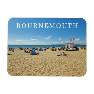 Ímã Imã de geladeira de visão de praia Bournemouth