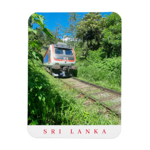 Ímã Imã de geladeira de visão do trem no Sri Lanka