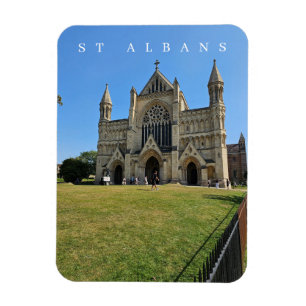 Ímã imã de geladeira de vista da Catedral de Albans da