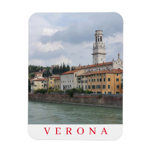Ímã imã de geladeira de vista da Catedral de Verona