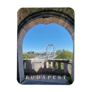 Ímã Imã de geladeira de vista da Ponte de Budapest Eli