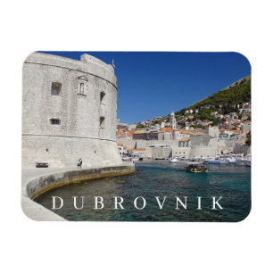 Ímã imã de geladeira de vista de fortaleza Dubrovnik