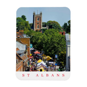Ímã imã de geladeira de vista de mercado da Albans da 