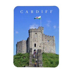 Ímã Imã de geladeira de vista do Castelo de Cardiff