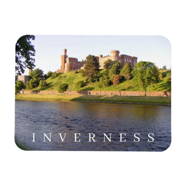 Ímã Imã de geladeira de vista Inverness Castle (Horizontal)