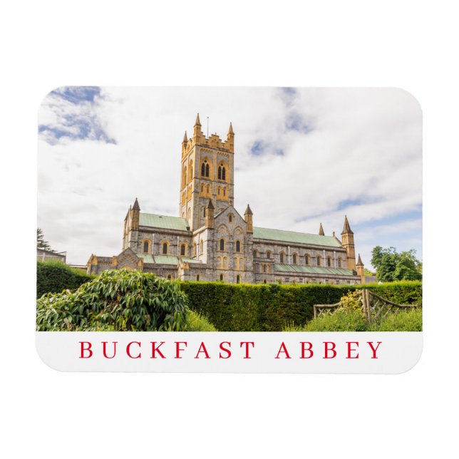 Ímã Imã de geladeira de visualização do Buckfast Abbey (Horizontal)