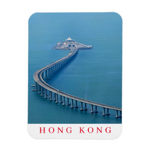 Ímã Imã de geladeira de visualização HZMB de Hong Kong
