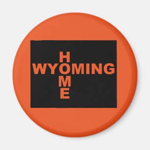 Imã Ímã de Geladeira de Wyoming Casa Fora do Estado