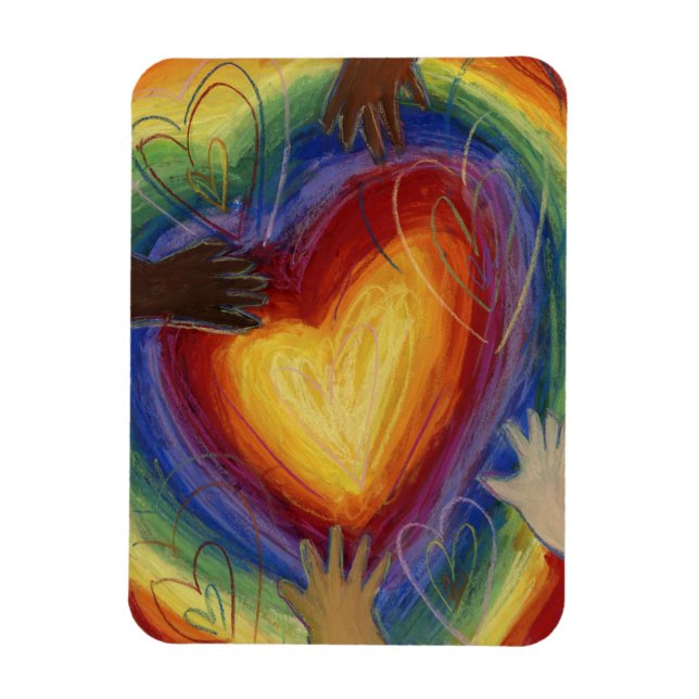 Ímã Imã de geladeira Diversidade, Equidade e Inclusão  (Vertical)