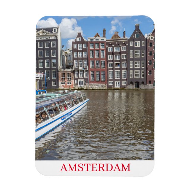 Ímã Imã de geladeira do canal Amsterdam (Vertical)