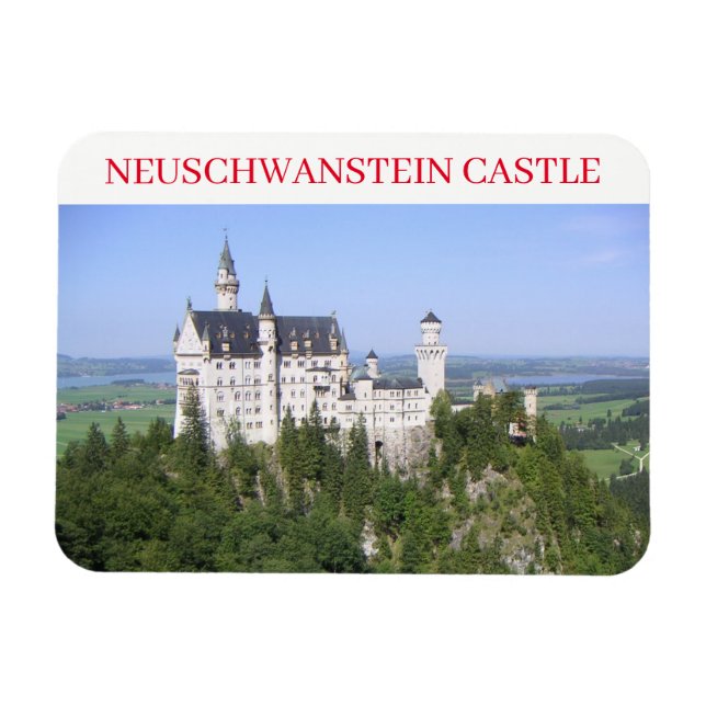 Ímã Imã de geladeira do Castelo Neuschwanstein (Horizontal)