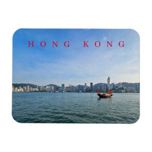 Ímã Imã de geladeira do horizonte de Hong Kong