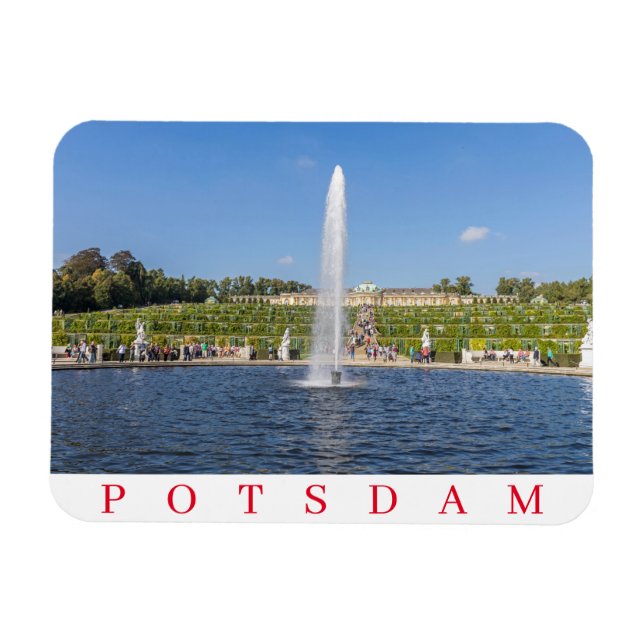 Ímã Imã de geladeira dos Jardins do Palácio Potsdam Sa (Horizontal)