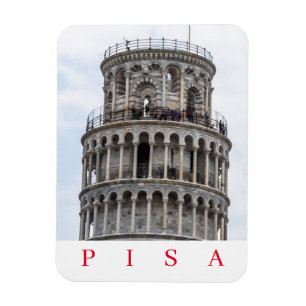 Ímã imã de geladeira em torre inclinada Pisa