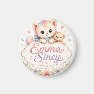 Imã Ímã de Geladeira Emma Sincy Logo