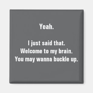 Imã Ímã de geladeira engraçado sarcástico