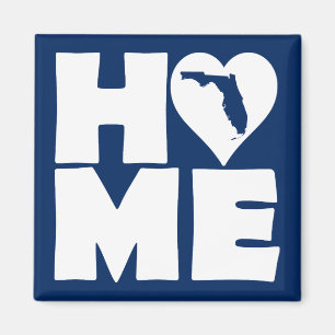 Imã Ímã de Geladeira Florida Home Heart Estado