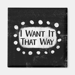Imã Ímã de Geladeira I Want It That Way