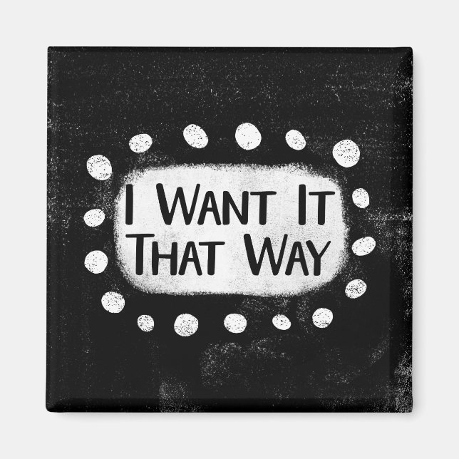 Imã Ímã de Geladeira I Want It That Way (Frente)