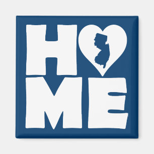 Imã Ímã de Geladeira New Jersey Home Heart Estado