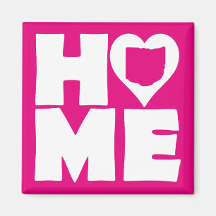 Imã Ímã de Geladeira Ohio Home Heart State