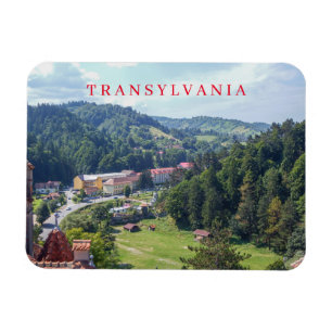 Ímã Imã de geladeira panorâmica da Transylvania Bran