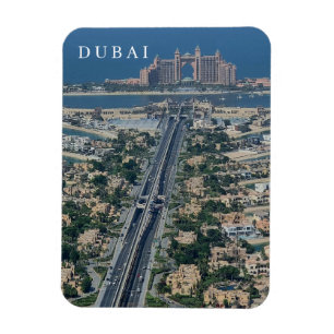 Ímã Imã de geladeira panorâmica de Dubai Palm