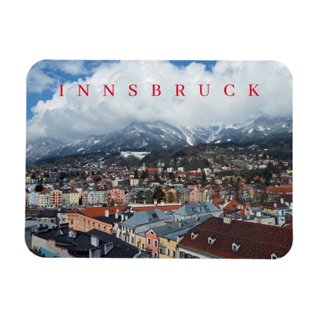 Ímã Imã de geladeira panorâmica Innsbruck (Horizontal)