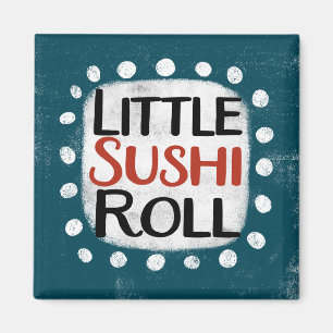 Imã Ímã de Geladeira Pequeno Rolinho de Sushi