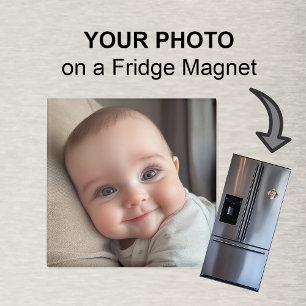 Imã Ímã de Geladeira Personalizado com Foto do Bebê An