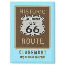 Ímã de Geladeira Route 66 Claremont