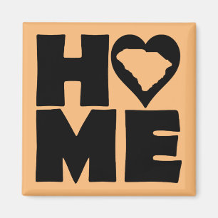 Imã Ímã de Geladeira South Carolina Home Heart State