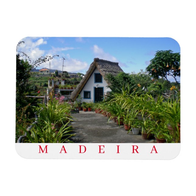 Ímã Imã de geladeira tradicional da Madeira Santana (Horizontal)