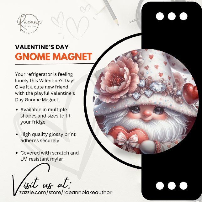 Imã Ímã de Gnome do Dia dos Namorados (Criador carregado)