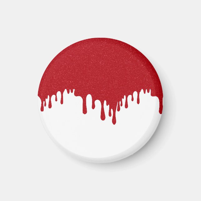 Imã Ímã de Gotejamento Vermelho de Tomate Personalizad (Frente)