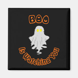 Imã Ímã de Halloween Boo Está Observando Você