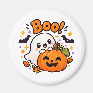 Imã Ímã de Halloween de Abóbora Fantasma Boo Fofo