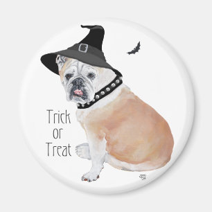 Imã Ímã de Halloween de Bulldog Inglês
