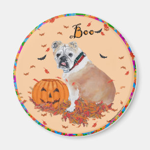 Imã Ímã de Halloween de Bulldog Inglês