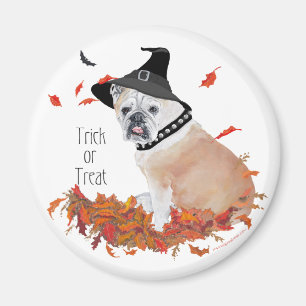 Imã Ímã de Halloween de Bulldog Inglês