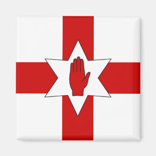 Imã Ímã de Irlanda do Norte - estrela & mão na cruz