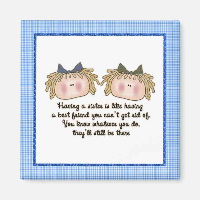 Imã ímã de Irmãs Louras (Frente)