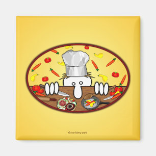 Imã Ímã de Kilroy do cozinheiro chefe