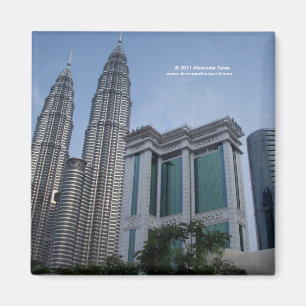 Imã Ímã de Kuala Lumpur Malaysia das torres gémeas