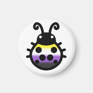 Imã Ímã de Ladybug Orgulho Não-binário