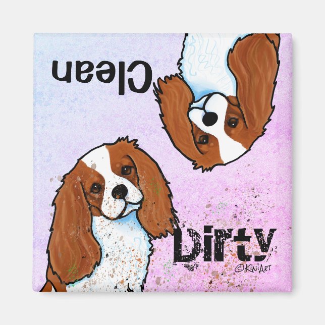 Imã Ímã de lava-louças Cavalier Spaniel (Frente)