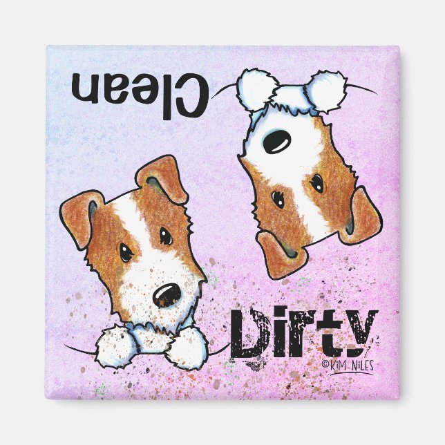 Imã Ímã de lava-louças Jack Russell Terrier JRT (Frente)