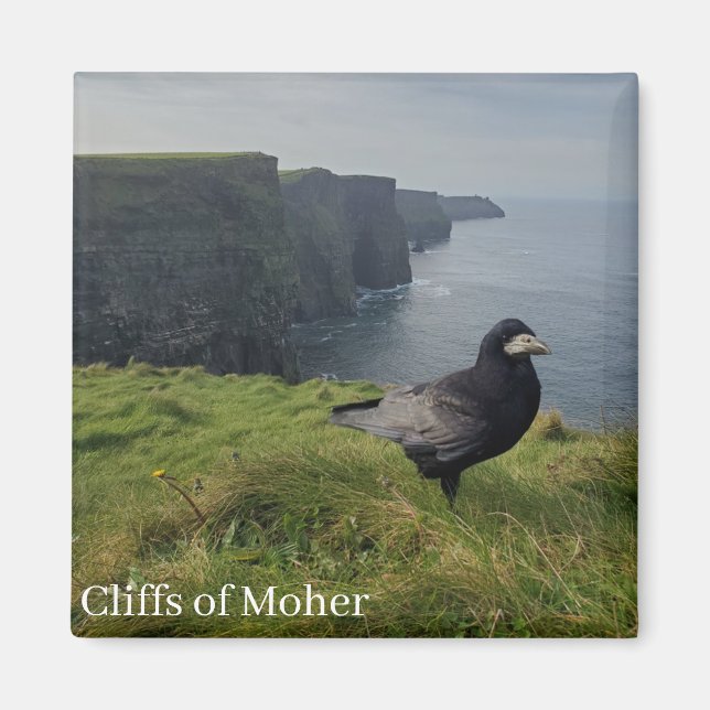 Imã Ímã de lembrança das Falésias de Moher, Irlanda (Frente)