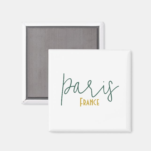 Imã Ímã de Lembrança de Paris, França (Front/Back)