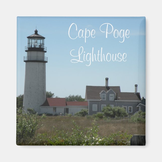 Imã Ímã de lembrança do Farol Cape Poge (Frente)
